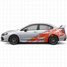 Kit Adesivi Laterali in Vinile con Spruzzi di Fango e Testo Personalizzato per Subaru Impreza STI WRX 2002-07_4