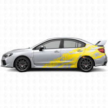 Kit Adesivi Laterali in Vinile con Spruzzi di Fango e Testo Personalizzato per Subaru Impreza STI WRX 2002-07_5