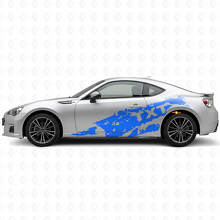 Kit di Adesivi Laterali in Vinile con Protezione da Spruzzi di Fango e Testo Personalizzato per Subaru BRZ_2