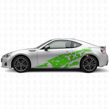 Kit di Adesivi Laterali in Vinile con Protezione da Spruzzi di Fango e Testo Personalizzato per Subaru BRZ_3