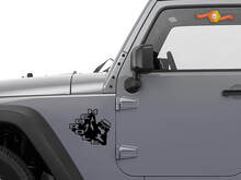 Coppia adesivo decalcomania in vinile Rock n ROLL Badge (adatto per wrangler rubicon) 2