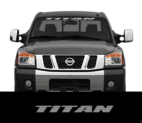 TITAN Nissan Parabrezza Anteriore Finestra Striscione Adesivo Decalcomania titan nismo