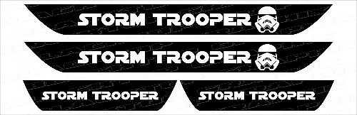 Adesivi in Vinile per Battitacco Storm Trooper per Dodge Charger 2006-2017