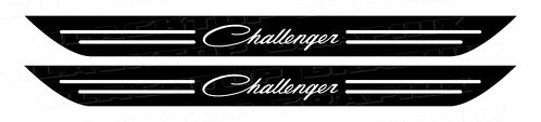 Dodge Challenger Classic Script Decalcomanie sottoporta Dodge 2006-2017 MOPAR HEMI