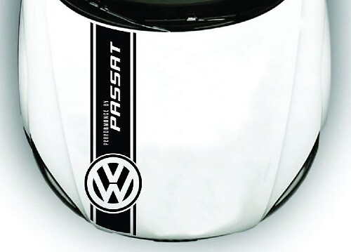 Adesivo Vinilico a Striscia Racing per Cofano Volkswagen Passat