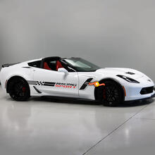 Set di Adesivi in Vinile con Striscia Laterale Sportiva Racing per Chevy Corvette_2