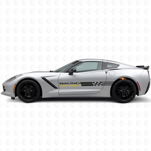 Set Adesivi in Vinile con Strisce Laterali Sportive per Chevy Corvette_4
