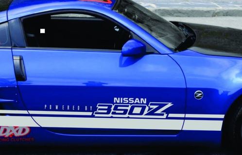 Decalcomanie a strisce da corsa per NISSAN 350Z Touring Coupé Convertible ROCKER PANEL
