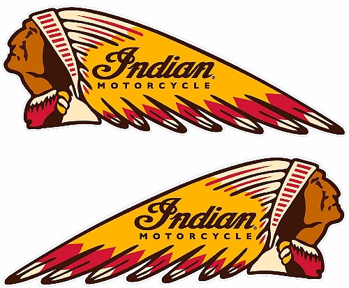 Adesivo in Vinile Stile War Bonnet per Indian Motorcycle