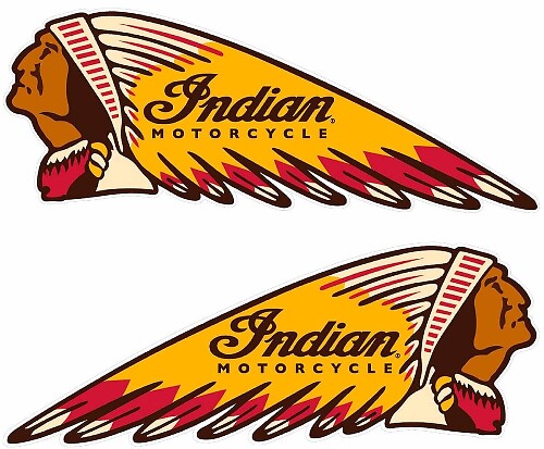 Adesivo in Vinile Stile War Bonnet per Indian Motorcycle