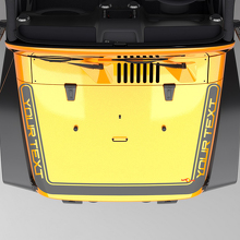 Adesivo in vinile a striscia perimetrale cofano per Jeep Wrangler Gladiator_2