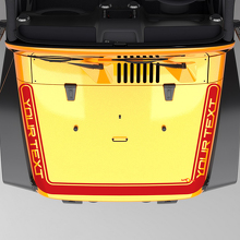 Adesivo in vinile a striscia perimetrale cofano per Jeep Wrangler Gladiator_3