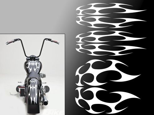 Decalcomanie per parafanghi e serbatoio di benzina per motociclette universali Harley (FFS01)