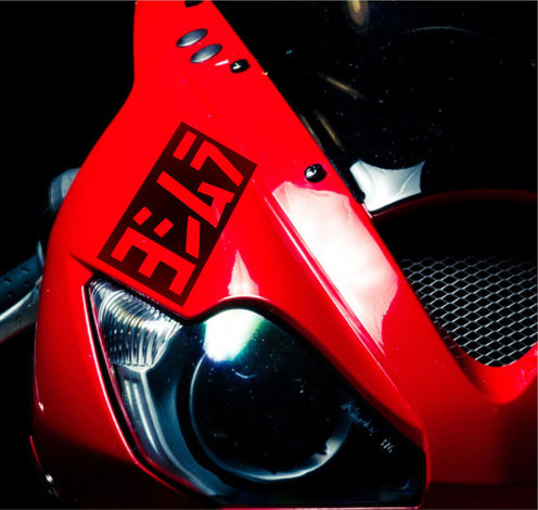 3 x adesivo moto Yoshimura per scarico moto decalcomania casco carenatura