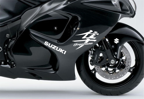 Adesivo moto Suzuki hayabusa bianco per carenatura moto decalcomania