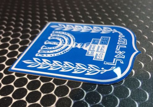 Israele Stemma Bandiera Scudo Orgoglioso Cupola Decalcomania Emblema Adesivo Auto 3D 2.5x 2
