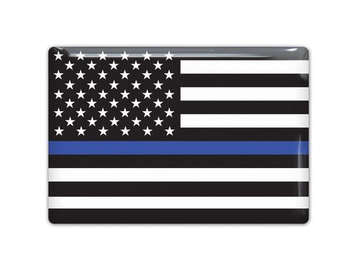 Emblema della bandiera della polizia degli Stati Uniti Adesivo per auto orgogliosa Decalcomania a cupola 3D