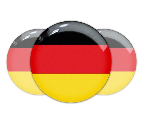 3 adesivi adesivi per decalcomanie con emblema a cupola della bandiera tedesca tedesca BMW Mercedes Porsche VW
