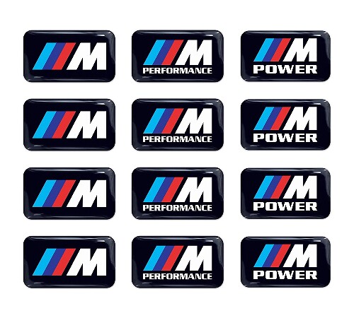 Set di Adesivi in Vinile 3D Bombati M Power Performance per BMW