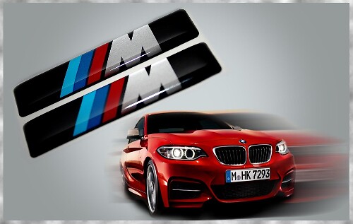Adesivi con Distintivo 3D in Gel Stile M per Modelli BMW