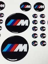 Emblemi adesivi decalcomanie a cupola 3d BMW M Power Performance 14 pezzi
 2