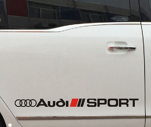 Audi Sport Adesivo in Vinile per Minigonne Laterali Racing per Audi