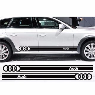 Corpo linea di cintura Decalcomanie adesivi per auto decorazione personalizzata per il logo Audi