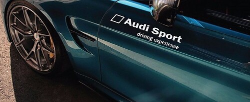 Adesivo in vinile per porta laterale Audi Sport Driving Experience per Audi S4