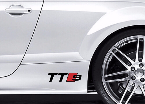 Set di adesivi laterali in vinile stile TTS per Audi TT