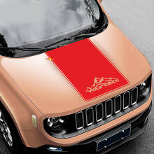 Adesivo in Vinile per Cofano Blackout Mountains per Jeep Renegade 3
