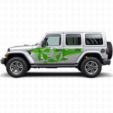 Kit di Adesivi in Vinile con Bandiera USA Vintage e Stelle per Jeep Wrangler_3