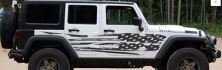 Bandiera americana in difficoltà, strappo, strappo, set di decalcomanie per il corpo Universale per Jeep JK XJ