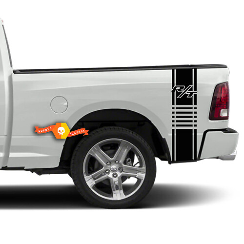 Adesivi in vinile a strisce da corsa stile R/T per fiancata di camion Dodge Ram