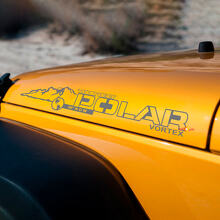 Adesivi in vinile Polar Vortex per cofano per Jeep Wrangler JK JKU 2
