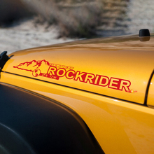 Adesivi in Vinile Mountain Rockrider per Cofano Jeep Wrangler JK JKU 3