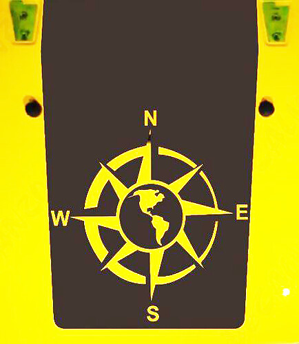 Jeep Wrangler Blackout Compass Vinile Adesivo per cofano Decalcomania TJ LJ JK JKU Illimitato
