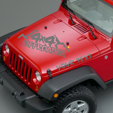 Adesivi in Vinile con Scritta Offroader per Cofano Jeep Wrangler_3
