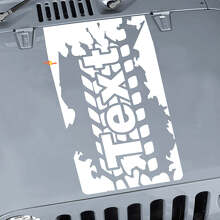 Adesivo in vinile con lettere personalizzate per battistrada pneumatico per Jeep Wrangler_2