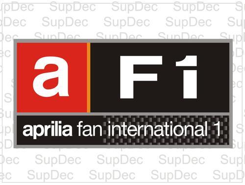 Adesivo in Vinile AF1 Aprilia Fan International Racing