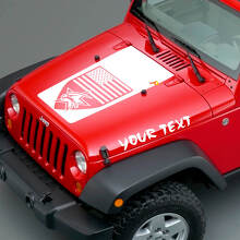 Set di Adesivi in Vinile con Scritta Personalizzata e Stemmi Americani per Cofano Jeep Wrangler_2