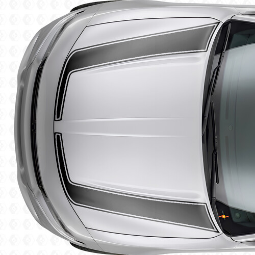 Strisce Contorno Accento Adesivo in Vinile Cofano per Dodge Charger 2015-2026