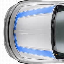 Strisce Contorno Accento Adesivo in Vinile Cofano per Dodge Charger 2015-2026_2