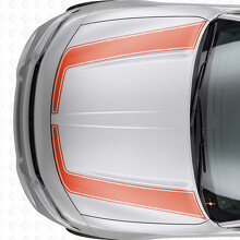Strisce Contorno Accento Adesivo in Vinile Cofano per Dodge Charger 2015-2026_4