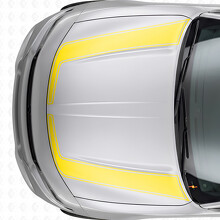 Strisce Contorno Accento Adesivo in Vinile Cofano per Dodge Charger 2015-2026_5