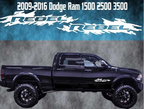 2009-2016 Dodge Ram Rebel porta distintivo decalcomania in vinile grafico camion 1500 2500 3500