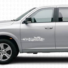 Adesivo Vinile per Porta Stile Splash Personalizzato per Dodge Ram Rebel 1500-3500 2009-2016_5