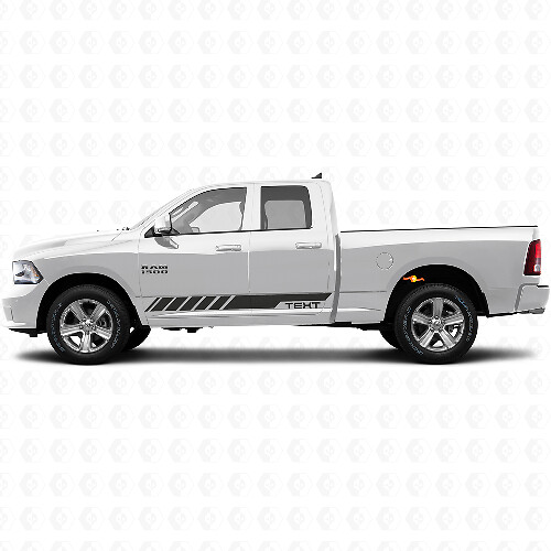 Adesivo in Vinile con Strisce Laterali a Scacchi per Dodge Ram 1500 2500 3500 2009–2016_1