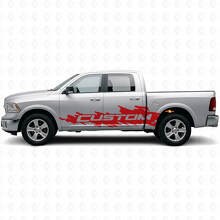 Kit adesivi laterali personalizzati Mud Splash per Dodge Ram Rebel 2009–2016_4