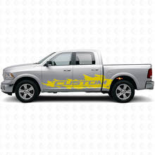 Kit adesivi laterali personalizzati Mud Splash per Dodge Ram Rebel 2009–2016_6