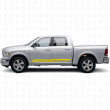 Adesivo in vinile personalizzato a strisce laterali stroboscopiche per Dodge Ram Rebel 1500 2009–2016_6